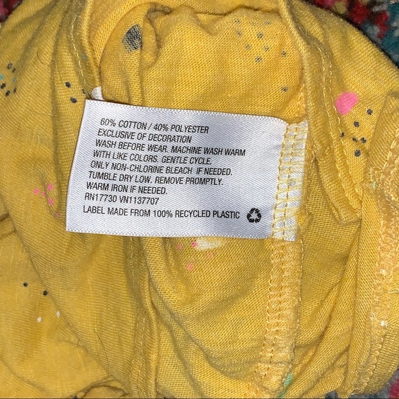 2T Cat & Jack Yellow Ruffle Romper - Picture 5 of 6